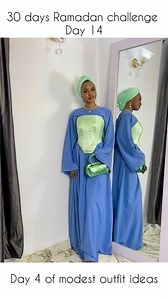 Ramadan Day 14 Day 4/10 of modest outfits ideas Blue dress @zanna_apparel Corset @kiad_empire Scarf @tlbluxe.ng . . . . . . . #ootd #ootdfashion #modestfashion #explore #explorepage #exploremore #styleinspiration | Akinremi Mariam Folasade
