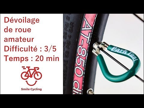 Amateur wheel trueing (without wheel centering tool)