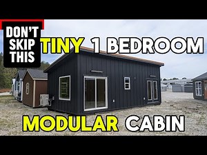 Couldn't you imagine this 1 bedroom Modular Cabin overlooking a lake?