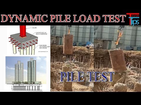 Pile Load Test at site | Dynamic Pile Test | PDA Test
