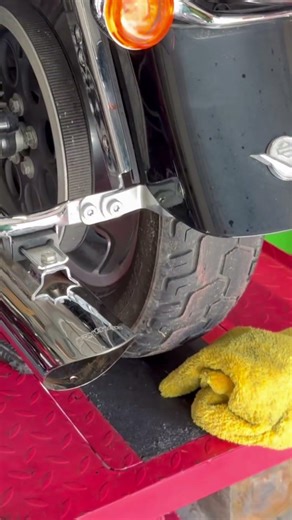 Harley Davidson giveaway she cleans up nice. Python exhaust no baffles