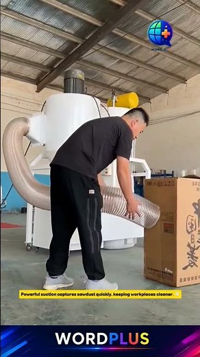 Amazing Dust Collector Test! Watch Sawdust Disappear Instantly #Woodworking #DustCollector #Workshop