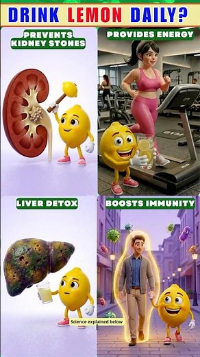 What Happens If You Drink Lemon Daily? 🍋 #HealthTruth
