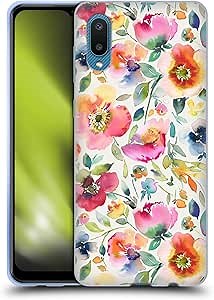 Head Case Designs Officially Licensed Ninola Psychedelic Spring Poppies Summer Garden Flowers Soft Gel Case Compatible with Samsung Galaxy A02/M02 (2021)
