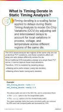 What Is Timing Derate in Static Timing Analysis? || OCV Analysis #cadence #computereducation