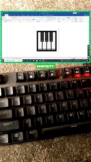 “🎹 Piano Symbol Shortcut in MS Word 😱 | Hidden Word Trick!”#asmr #tricks #shorts #trendingshorts