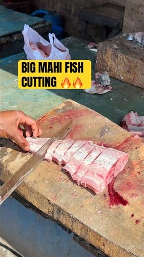 🔥🔥 BIG MAHI FISH CUTTING | Clean, Slice & Prepare Like a Pro! #shorts