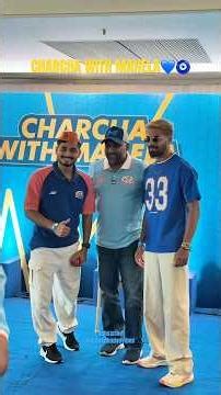 Amazing meet-up with Mumbai Indians Head Coach Mahila Jayvardhan #charchawithmahela #mumbaiindians