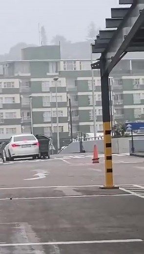 8.4K views · 50 reactions | Watch! Pinecrest Mall - Heavily armed men have ambushed and robbed a courier van at a busy shopping mall in Durban. The suspects were captured by CCTV as they point their rifles to a patrolling Peace keeper police car. It is understood the suspects also disarmed an escort vehicle before fleeing the scene with their loot. | TdtNews Soweto | Facebook