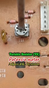 283K views · 1.5K reactions | Variable Resistor (VR)/potensio meter/adjustable resistor. #Reels #viral #shorts #diy #audio #repair #LED #electrician #componenteselectrónicos #speaker #electronics #electroniccomponents #diyprojects #radio #FM #diyproject #creative #ideas #electricalengineering | Belajar Servis Elektronika | Facebook