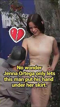 No wonder Jenna Ortega only lets this man put his hand under her skirt. #fyp #celebrity