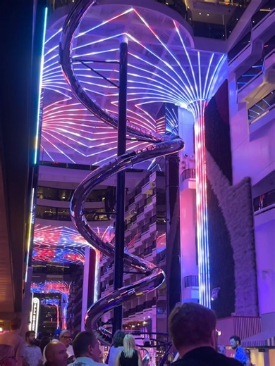 Palm tree light show | Sarah Picard | Facebook