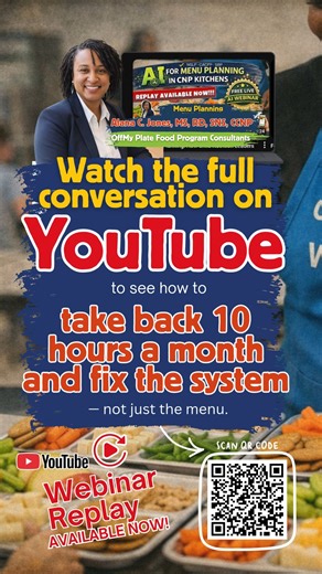 Directors have a lot on their plates… and we’re not just talking about lunch trays. 🍽️ Menu planning didn’t suddenly get harder. The system got heavier. Compliance. Substitutions. Production records. Audits. It’s not that you’re missing something — it’s that you’re managing everything. If you’ve been feeling overwhelmed, that’s not a personal failure. It’s a systems signal. Ready to stop spinning plates and start simplifying the process? 👉 Watch the full video on YouTube to see how to take bac