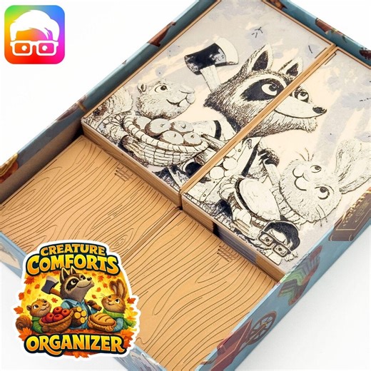 Creature Comforts Board Game Organizer by @ammedia3d [tabletop Board Game Inserts Sku: CRTCMF001] - Etsy