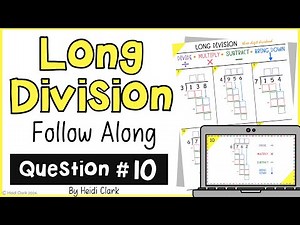 #10 How to do the standard algorithm for long division using Google slides