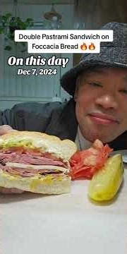 Double Pastrami Sandwich from Genova Bakery - Stockton, CA