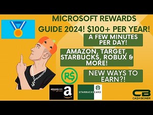 Microsoft Rewards Guide 2024 - $100+ in Gift Cards per Year! Amazon, Robux, Starbucks & More!