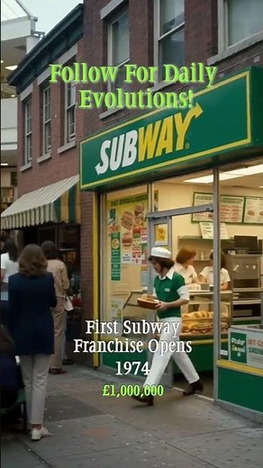 The Evolution of Subway #subway