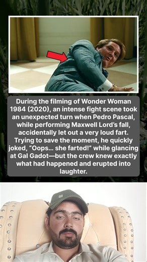 During the Filming of Wonder Woman 1984 (2020), Pedro Pascal farted during scene and said Gal Gadot