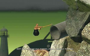 【咕咚L】Getting over it |大锤80小锤40 看了以后原来这游戏通关这么easy