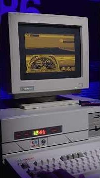 Test Drive II: The Duel (1989) on 286 vintage PC 12Mhz 2MB Ram Hercules Card