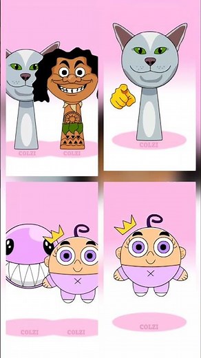 Sprunki OC Poof meets Bubble🆚️Maui meets Laughing Cat Phase 4 - Sprunki Incredibox Compilation Mix