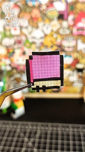 Cute Pixel Art Book Drawing on Paper 📚✨