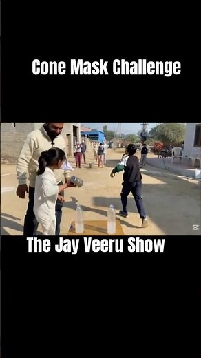 Cone Mask Challenge Gone Wrong #thejayveerushow #shorts #funny #music #dj #funnyface #funniestvideo