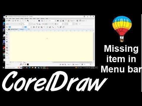 Corel Draw Tips & Tricks Lost Object in Menu bar