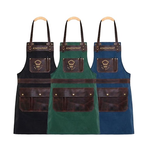 Personalized Leather Chef Apron for Men | Grilling, Cooking, Chef, Father's Day Gift, Custom Pockets, Kitchen, BBQ, Gift for Him - Etsy