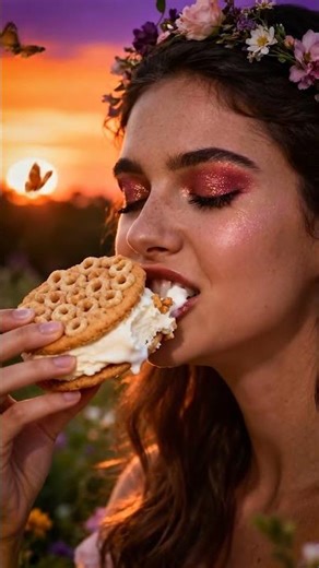 🥣🍦 Honey Nut Cheerios Ice Cream Sandwich?! | ASMR Crunch + Creamy Bite 🎧✨ Sweet Cereal Chaos 🤯