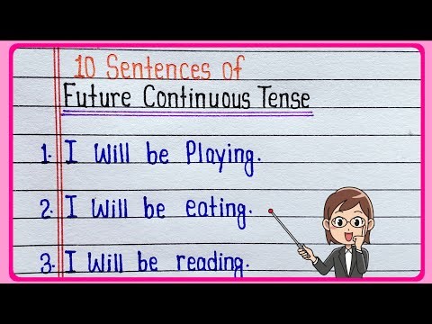 10 Sentences of Future Continuous Tense || 10 Examples of Future Continuous Tense in English Grammar