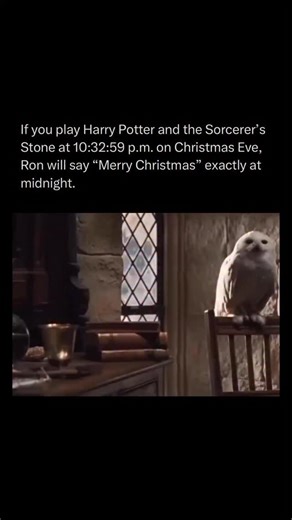 How Everything Works on Instagram: "Harry Potter has long been associated with the feeling of Christmas. From the snow-covered grounds of Hogwarts and the warmth of the common rooms to the candlelit feasts in the Great Hall, the film captures a sense of comfort and quiet magic. When Harry Potter and the Sorcerer’s Stone is played at 10:32:59 p.m. on Christmas Eve, Ron’s “Merry Christmas” aligns precisely with midnight — a small detail that reflects why the series has become a lasting holiday tra