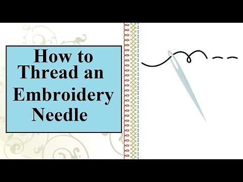 How to Thread an Embroidery Needle #EmbroideryDIY #embroiderytutorial #EmbroideryBasics