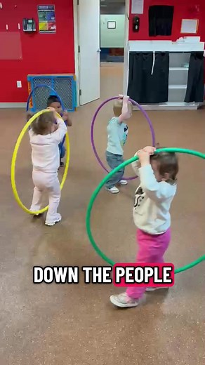 Wheels on the Bus Hula Hoop Activity for Toddlers