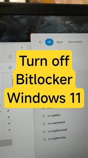 Easy! 💻😳📲 Disable Bitlocker in Windows 11 yourself. #LearnComputersWithKruSa #ComputerRepairWithK...