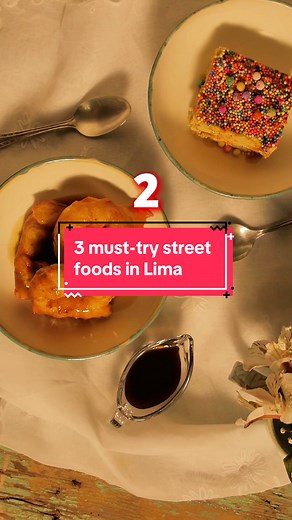 🌟 Top 3 Street Foods SWEET EDITION to Try in Lima! 🌟 🇵🇪 #Lima #visitperu #peru #perutravel #travelperu #perudestinations #StreetFood #TravelGoals #PeruvianCuisine #ArrozConLeche #MazamorraMorada #Picarones #Suspiro #Foodie
