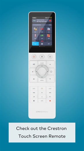 Crestron on Instagram: "Get an up-close look at the Crestron Touchscreen remote with us. Control at your fingertips. Learn more at our link in bio! #Crestron #Remote #Control #CrestronHome #SmartHome #HomeAutomation #Luxury"