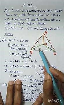 NCERT Maths Ex. 7.2 Q1 solution | Triangles |Class IX.