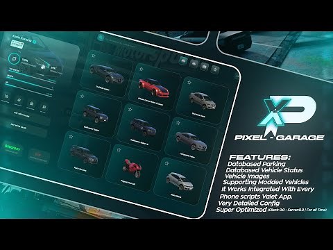 "pixel-garage" Realistic Parking&Garage System for FiveM