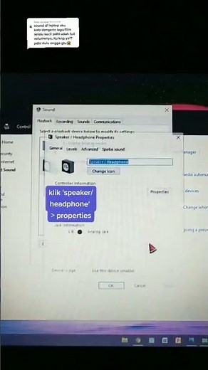 Cara mengatasi Suara Laptop kecil Walau Volume sudah Full