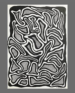 Original A4 Abstract Ink Drawing - Etsy