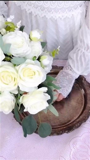 2.7K views · 68 reactions | Let’s create an elegant bridal bouquet on a budget! ‍♀️ | Olivia's Romantic Home DIY | Facebook