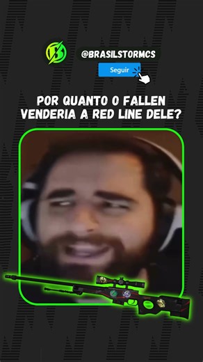 Quanto vale a AWP Red Line do FalleN? #CS #furia #fallen #skin