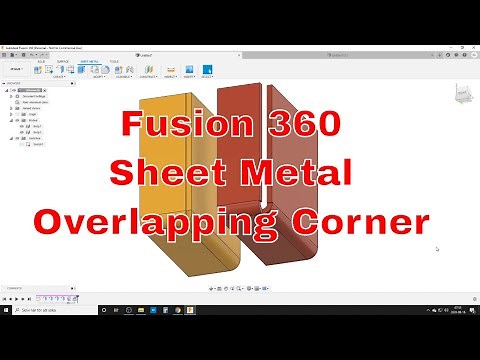 Fusion 360 - Sheet Metal overlapping corner