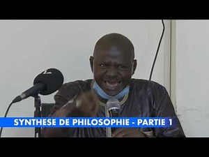 PHILOSOPHY SYNTHESIS WITH PROFESSOR SONGUE DIOUF PART 1