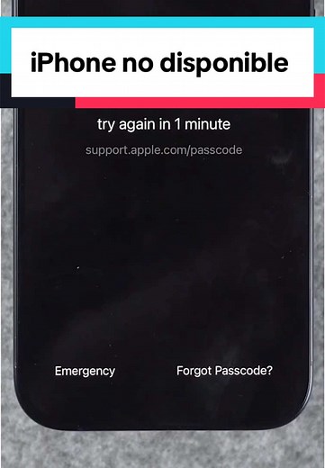 Solución para quitar iPhone no disponible
