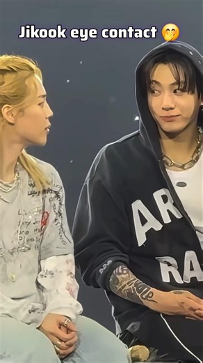 Jikook eye contact so cute 😍 #jikook #kookmin #jikooklovers #jimin #jungkook #btsarmy #bts #kpop
