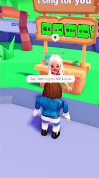 Say nothing for 100 ROBUX #roblox