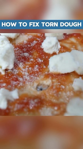 🍕 Got a torn dough situation mid #pizzamaking ? 🤔 No worries! Here’s a nifty Italian #pizzatip : fold that dough like a calzone, slip some basil underneath, and voila! Toppings saved, crisis averted. 😅👌 Remember, it’s just one of many ways to rescue a torn dough! . Follow @thepizzauniversity for more #pizzatips | Pizza University & Culinary Arts Center